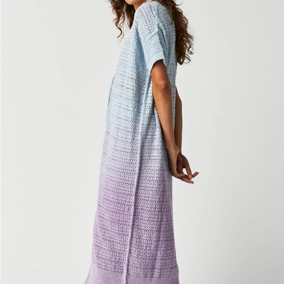 Free People Alicia Crochet Long Cardigan - Picture 3 of 7